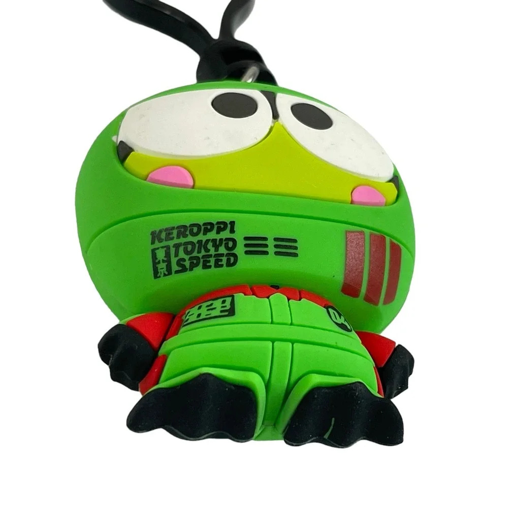 Sanrio Tokyo Speed Racer Keroppi Key Chain Clip Hello Kitty